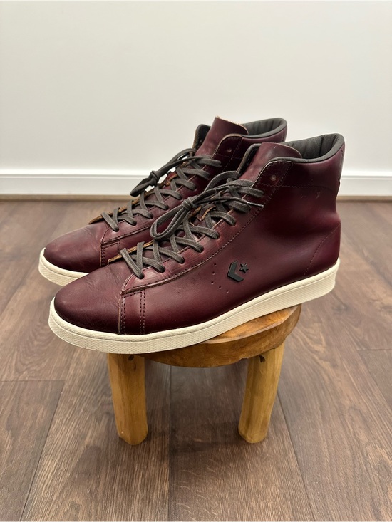 Converse Other - Horween Leather Co. x Converse Pro Burgundy Sneakers, Men’s 11.5, Women’s 13